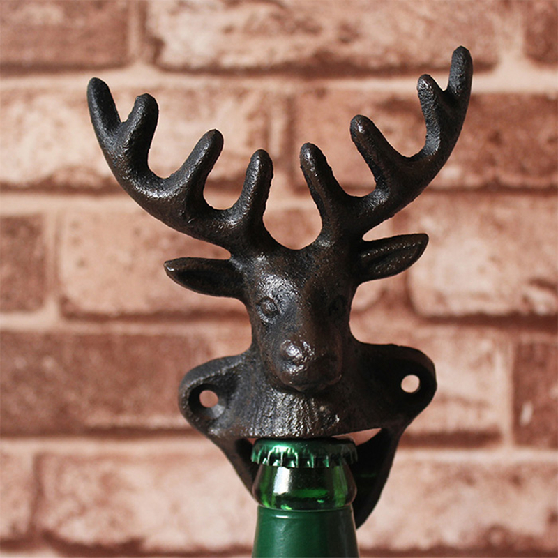 Mounted bottle opener